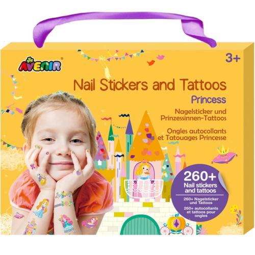 Avenir Nail Sticker & Tattoos Princess Παιδικά Αυτοκόλλητα & Προσωρινά Τατουάζ 3+ Years 1 Τεμάχιο, Κωδ 60752